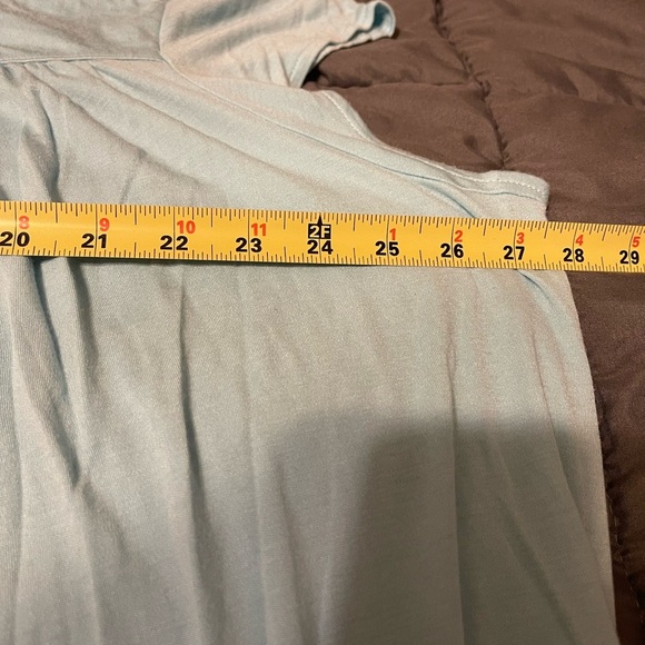 Eileen West 100% Modal Cap Sleeve 42”Nightgown Size 2X- Light Blue - Picture 5 of 9